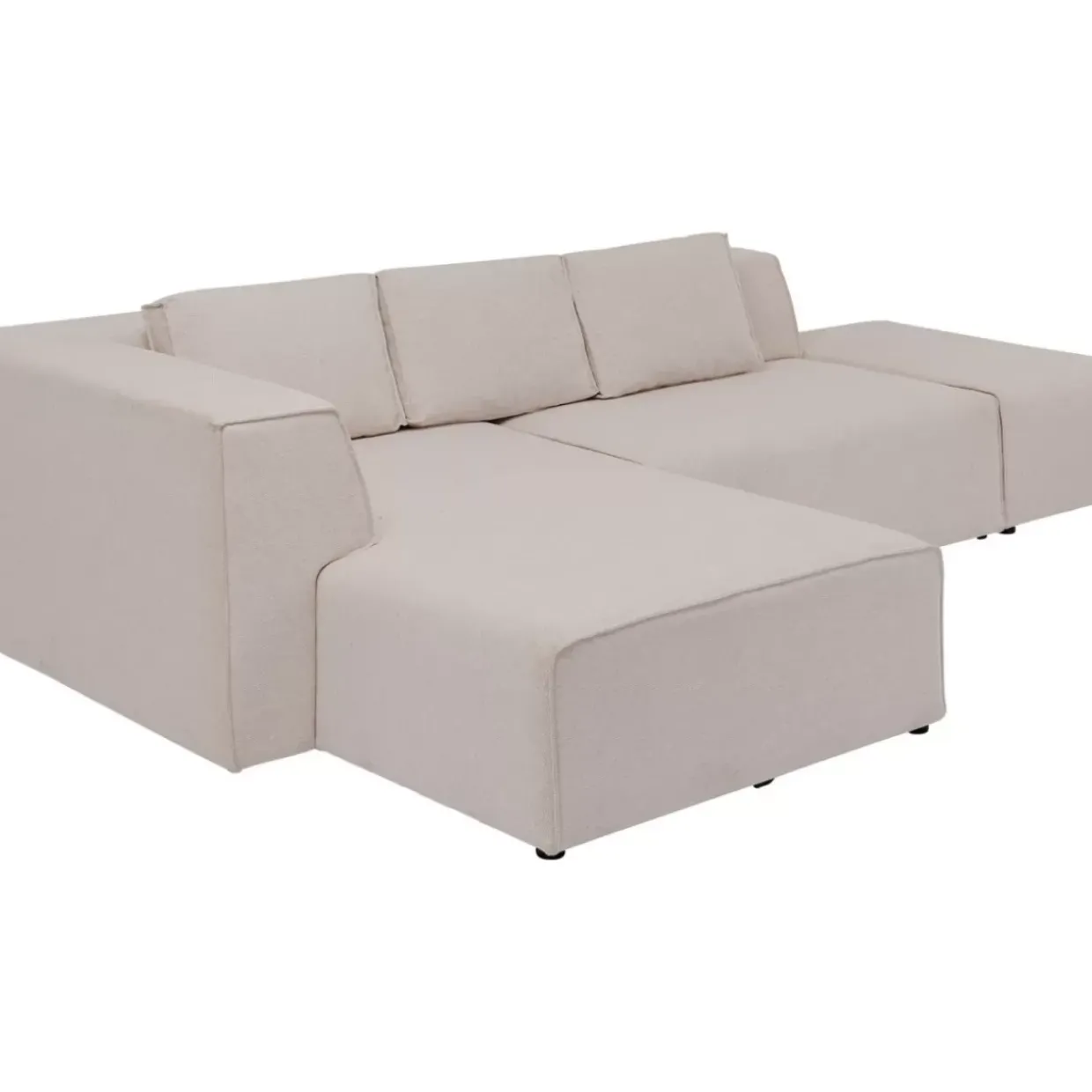 Ecksofa Infinity Ottomane Creme Links