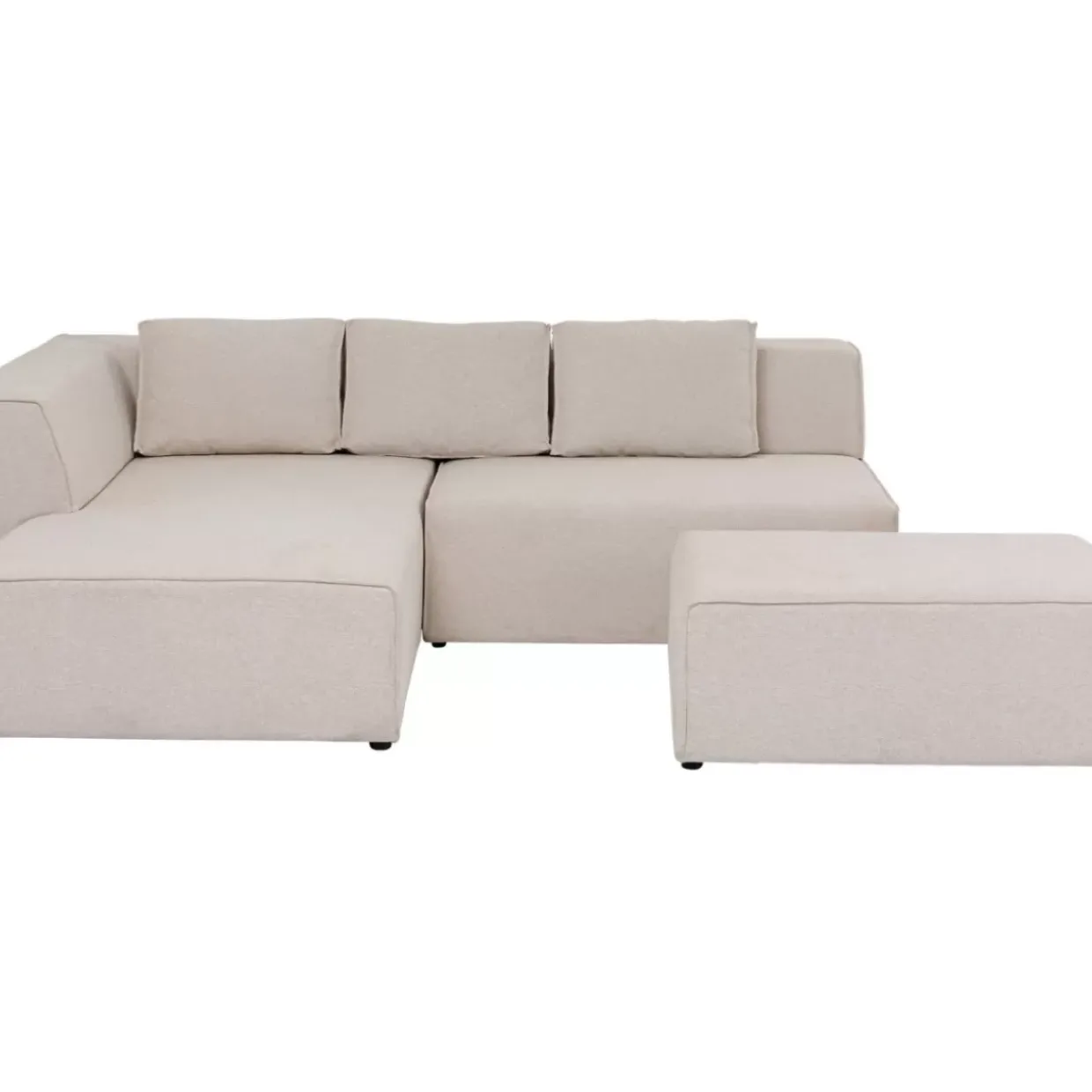 Ecksofa Infinity Ottomane Creme Links