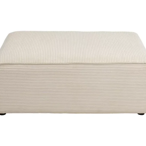 Ecksofa Infinity Ottomane Cord Creme Rechts