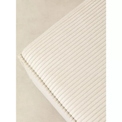 Ecksofa Infinity Ottomane Cord Creme Rechts