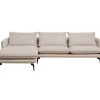 Ecksofa Monza Links Creme 296Cm