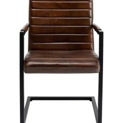 Freischwinger Lola Leder Braun