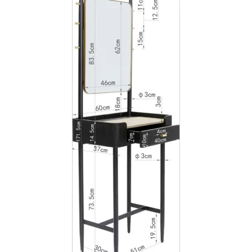Garderobe Mit Spiegel Milano