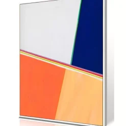 Gerahmtes Bild Abstract Shapes Multi 73X103Cm