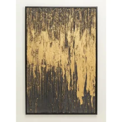 Gerahmtes Bild Abstract Schwarz 80X120Cm