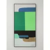 Gerahmtes Bild Abstract Shapes Grun 73X143Cm