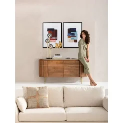 Gerahmtes Bild Box Back Rot 60X80Cm