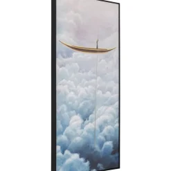Gerahmtes Bild Cloud Boat 60X120Cm