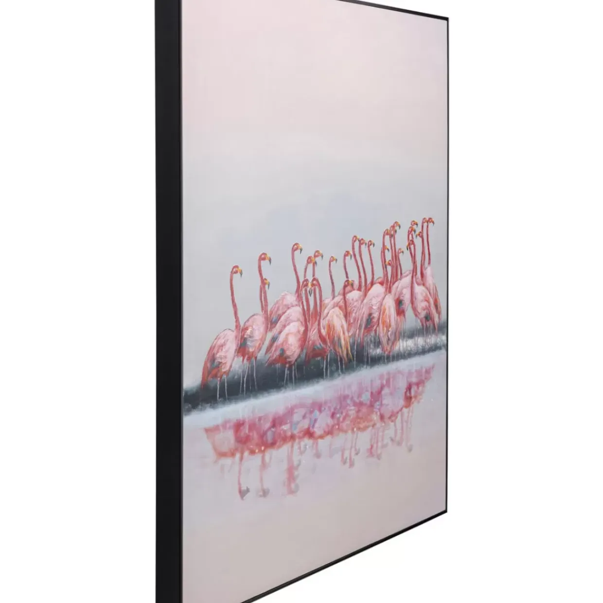 Gerahmtes Bild Dating Flamingos 100X120Cm