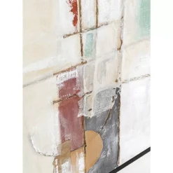 Gerahmtes Bild Dust Grun 120X120Cm