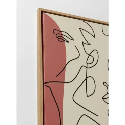 Gerahmtes Bild Faccia Arte Tri Colore 90X120Cm