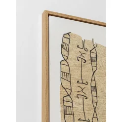 Gerahmtes Bild Native Spirals 50X150Cm