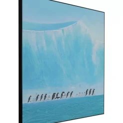 Gerahmtes Bild Walking Penguins 140X140Cm