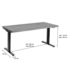 Gestell Tavola Office Schwarz