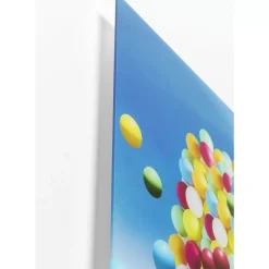 Glasbild Balloon Elephant 100X150Cm