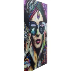Glasbild Colorful Artist 80X120Cm