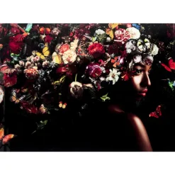 Glasbild Flowery Shoulder View 150X100Cm