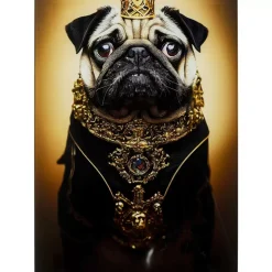 Glasbild Prince Pug 40X60Cm