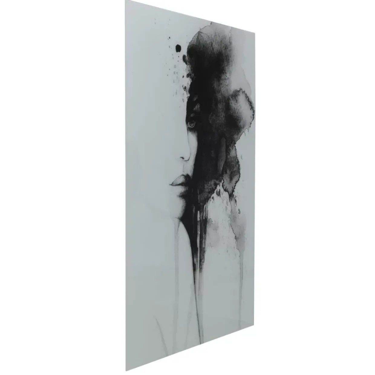 Glasbild Smokey Face 100X150Cm