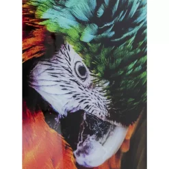 Glasbild Tropical Parrot 120X80Cm