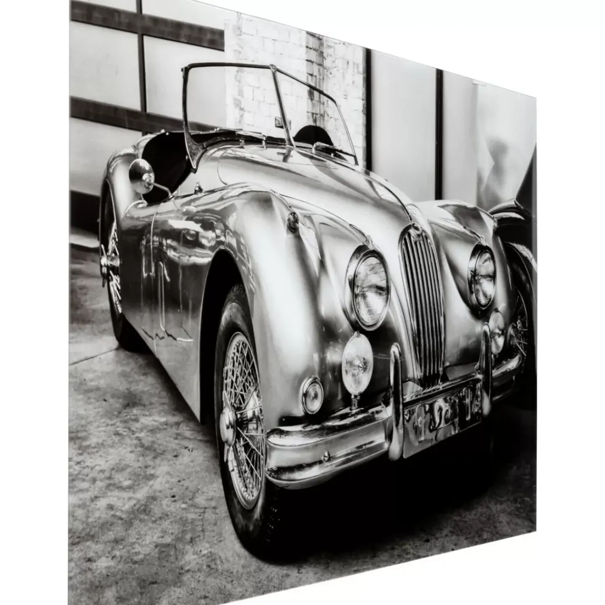Glasbild Vintage Cabrio 150X100Cm