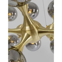 Hangeleuchte Atomic Balls Brass 140Cm
