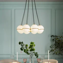 Hangeleuchte Globes Gold