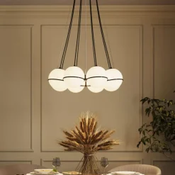 Hangeleuchte Globes Schwarz