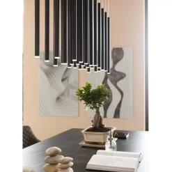 Hangeleuchte Living Vegas Schwarz Matt Led 120Cm
