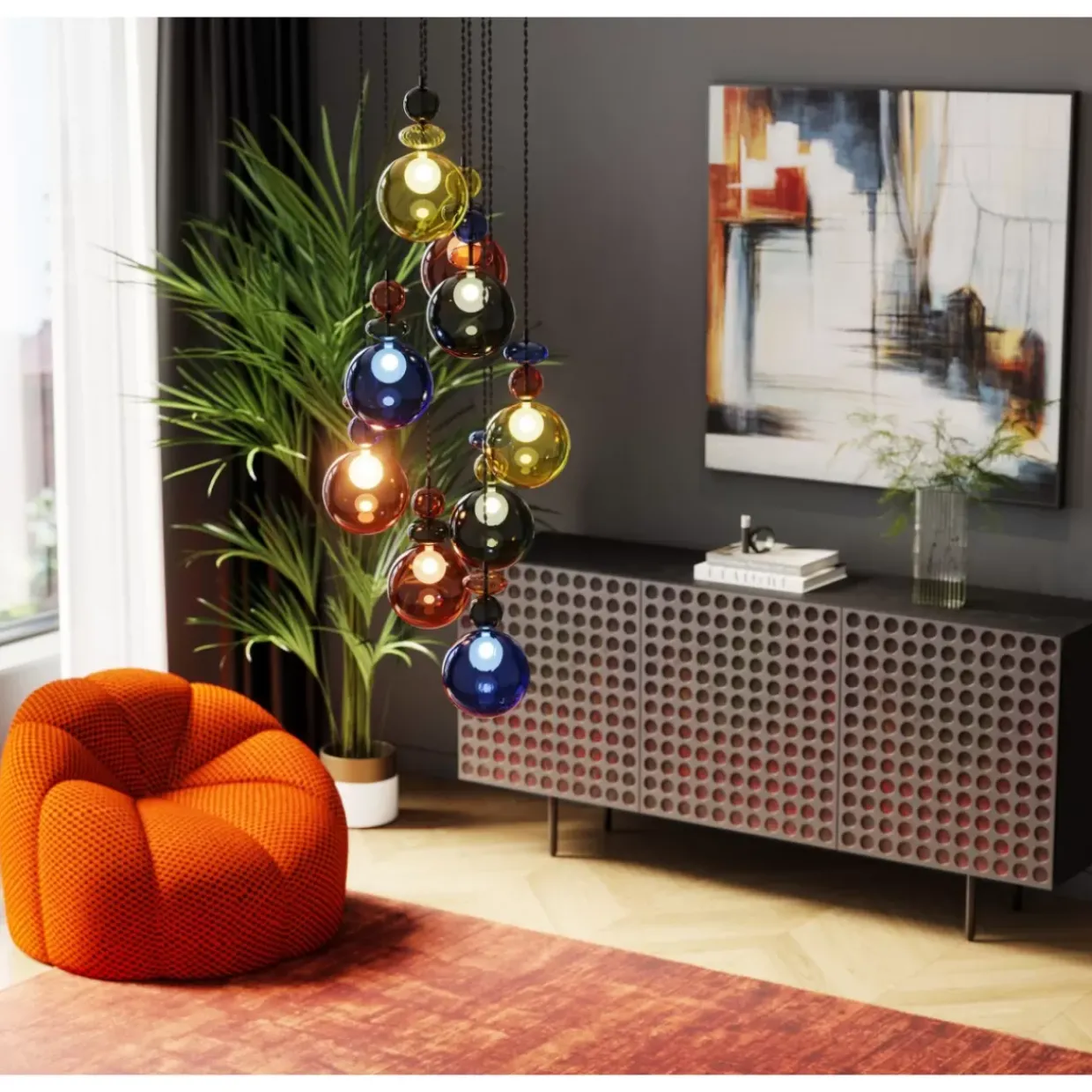 Hangeleuchte Mazzo Nove Spiral O44Cm