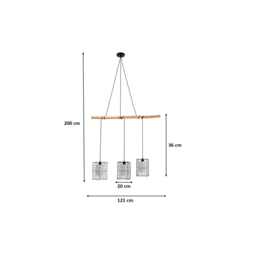 Hangeleuchte Three Grids 120Cm