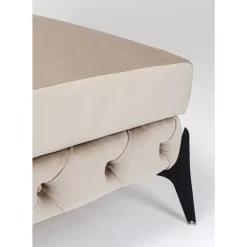 Hocker Bellissima Velvet Beige 80Cm
