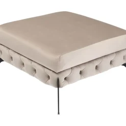 Hocker Bellissima Velvet Beige 80Cm
