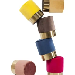 Hocker Cherry Braun Brass O35Cm