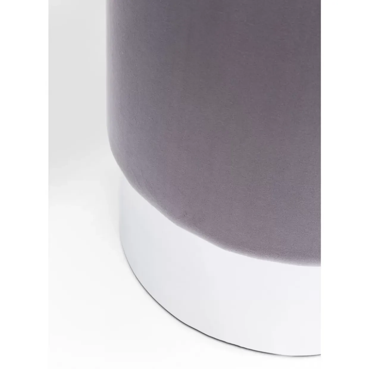 Hocker Cherry Hellgrau Silver O35Cm