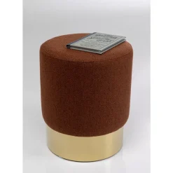 Hocker Cherry Lina Braun Brass O35Cm