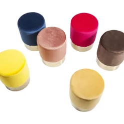 Hocker Cherry Rose Brass O45Cm