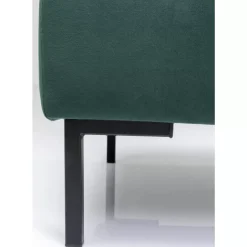 Hocker Gianni Velvet Dunkelgrun Schwarz