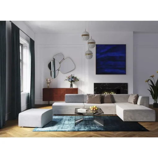 Infinity Ottomane Semi Elements Grau Links