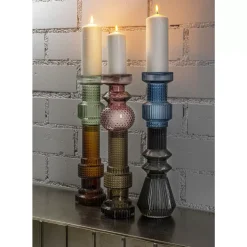 Kerzenständer Marvelous Duo Grun Braun 49Cm