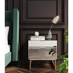 Kommode Klein Soran Gold 49X50Cm