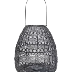 Laterne Hayat Cone Schwarz 37Cm