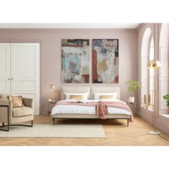 Leinwandbild Art Splash Blau 90X120Cm