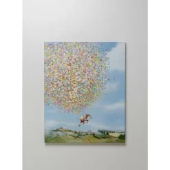 Leinwandbild Flying Elephant In Day 120X160Cm