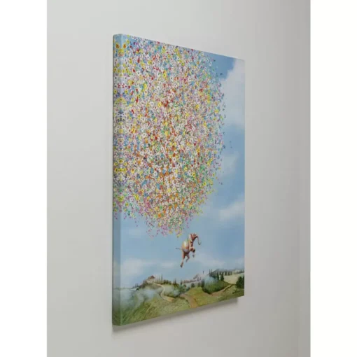 Leinwandbild Flying Elephant In Day 120X160Cm
