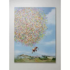 Leinwandbild Flying Elephant In Day 80X100Cm