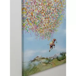 Leinwandbild Flying Elephant In Day 80X100Cm