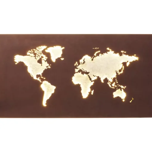 Leuchtdekoration Map Led