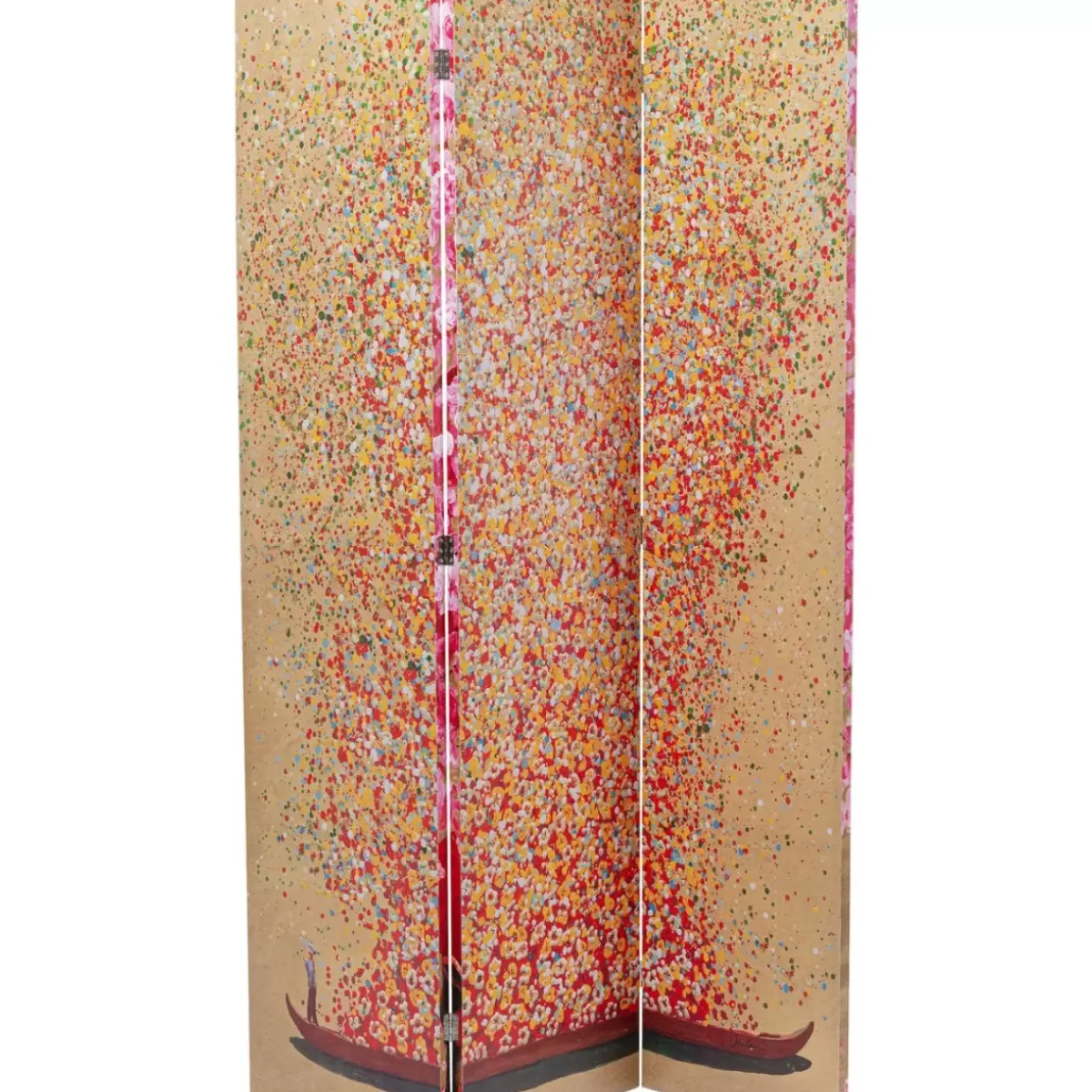 Paravent Flower Couple Vs Flower Boat 120X180