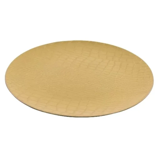 Platzteller In Schlangenoptik Gold